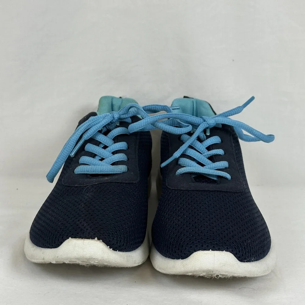 Pro Player Shoes Womens Size 6 Navy Blue Aqua Mesh Athletic Walking Sneakers